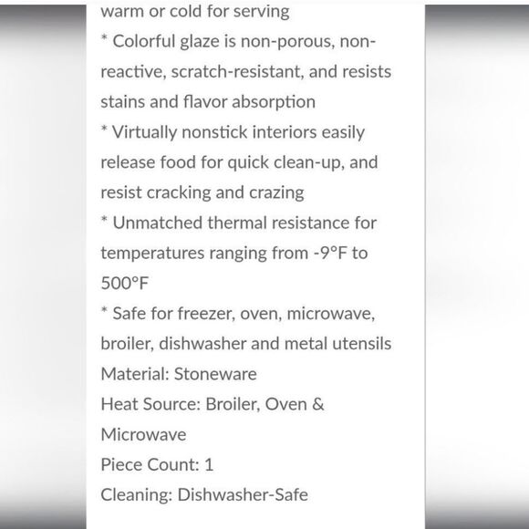 Le Creuset 25cm Rectangular Baking Dish- Marine - Picture 2 of 7